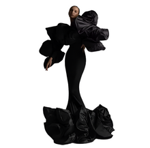 Load image into Gallery viewer, Luxe Puff Sleeve Mermaid Evening Dress-Modern Baby Las Vegas