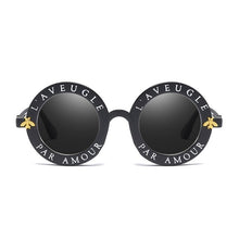 Load image into Gallery viewer, Retro Black Round Letter Sunglasses-Modern Baby Las Vegas