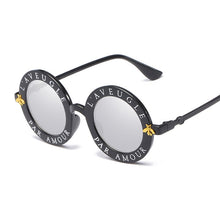 Load image into Gallery viewer, Retro Black Round Letter Sunglasses-Modern Baby Las Vegas