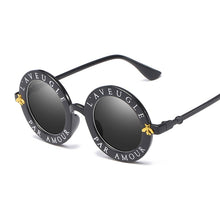Load image into Gallery viewer, Retro Black Round Letter Sunglasses-Modern Baby Las Vegas