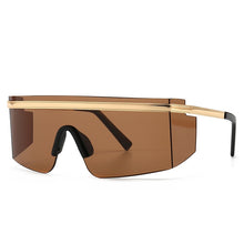 Load image into Gallery viewer, Single Gold Line Goggle Sunglasses-Modern Baby Las Vegas