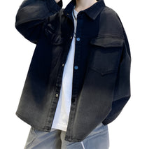 Load image into Gallery viewer, Gradient Denim Jacket-Modern Baby Las Vegas