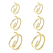 Load image into Gallery viewer, Titanium Double Hoop Nose Ring Set-Modern Baby Las Vegas
