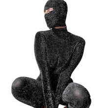 Load image into Gallery viewer, Black Backless Shimmer Jumpsuit-Modern Baby Las Vegas