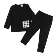 Load image into Gallery viewer, Patch Plaid Pocket Pajama Set-Modern Baby Las Vegas