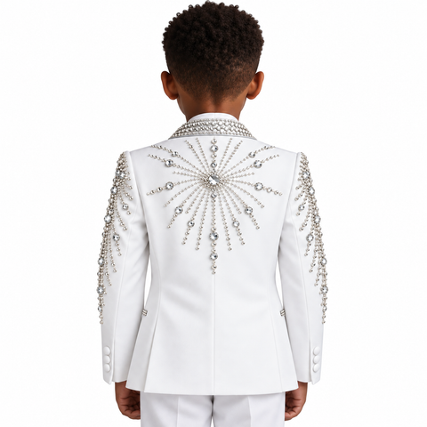 Crystal Beaded Sunburst Tuxedo