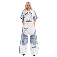 Load image into Gallery viewer, Patch Denim Sports Set
