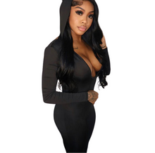 Load image into Gallery viewer, Backless Hooded Jumpsuit
