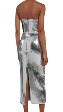 Load image into Gallery viewer, Silver Sequin Midi Dress
