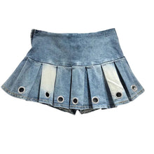 Load image into Gallery viewer, Tie-Dye Grommet Pleated Skirt

