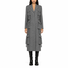 Load image into Gallery viewer, Multi-Pocket Trench Coat
