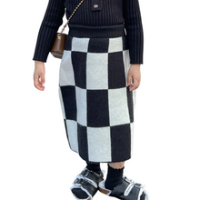 Load image into Gallery viewer, Knit Checker Skirt
