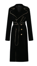 Load image into Gallery viewer, Luxury Belted Velvet Coat
