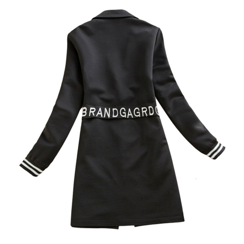 Striped Letter Blazer-Modern Baby Las Vegas