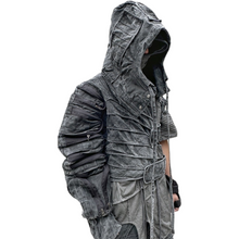 Load image into Gallery viewer, Asymmetric Hooded Tech Jacket
