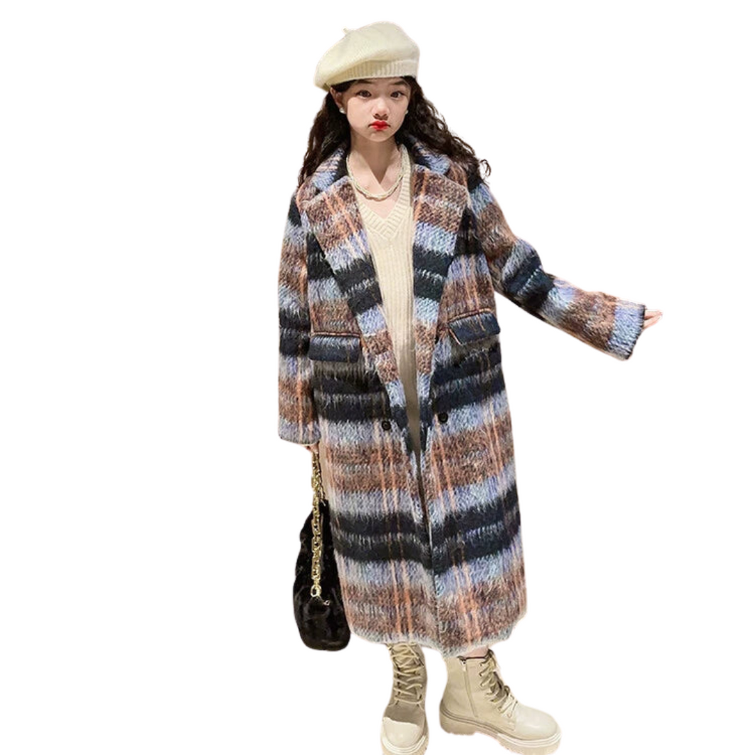 Long Printed Wool Coat Collection