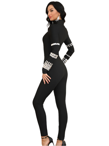 Crystal Arm Jumpsuit-Modern Baby Las Vegas