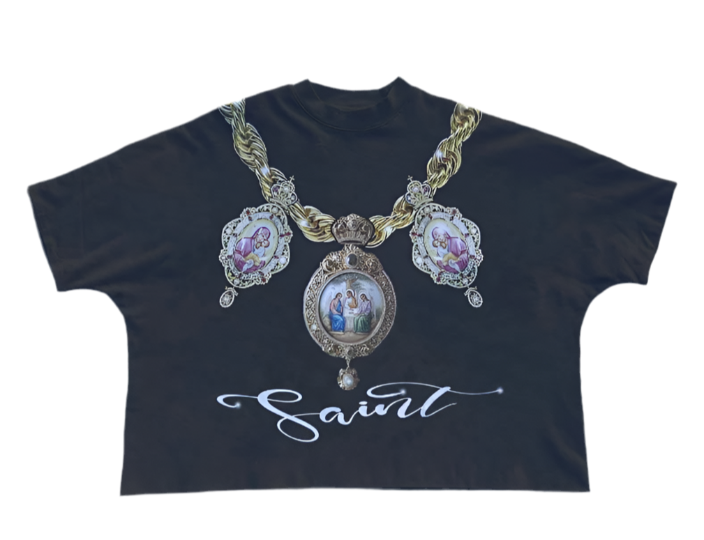 Gold Chain Print T-Shirt