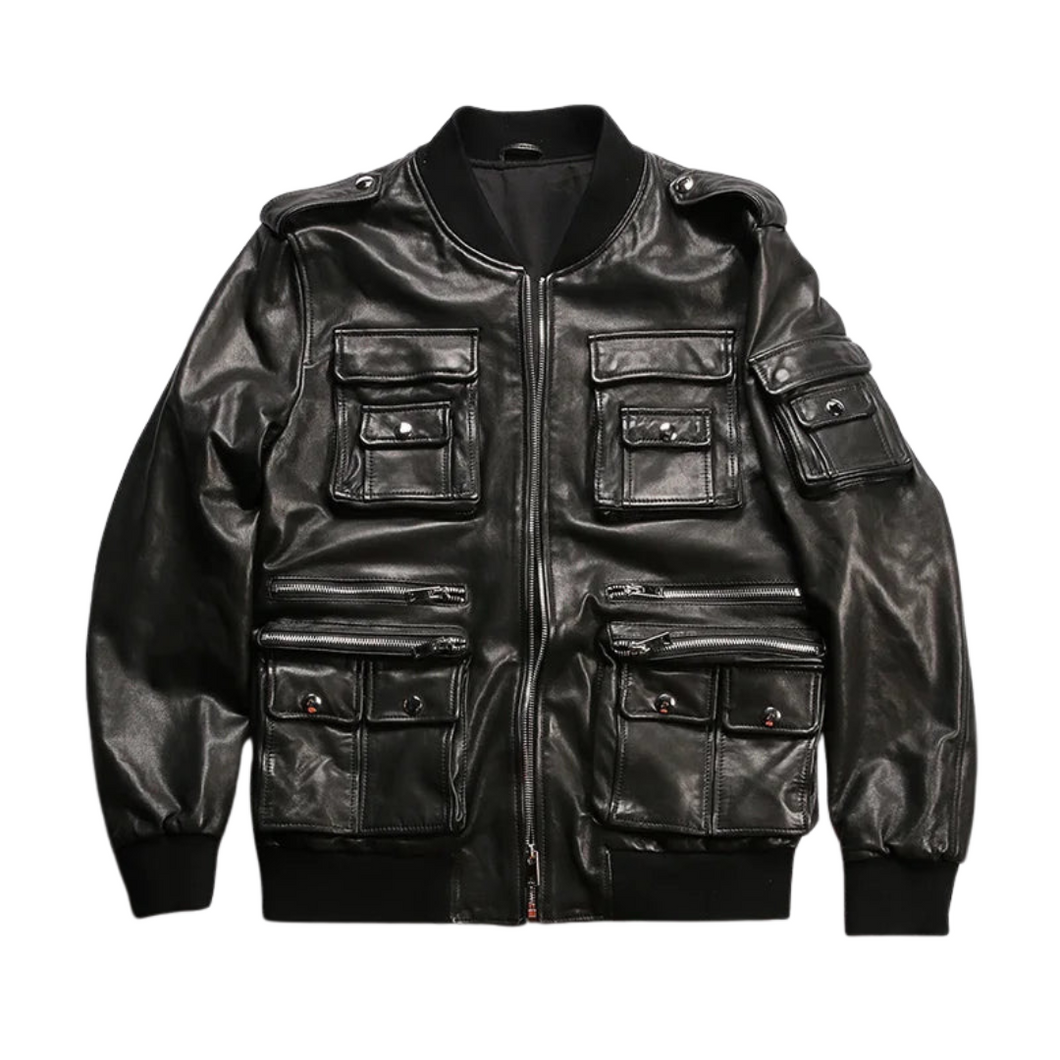 Pocket Leather Jacket