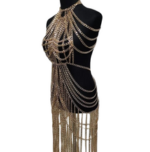 Load image into Gallery viewer, Gold Chain Dress
