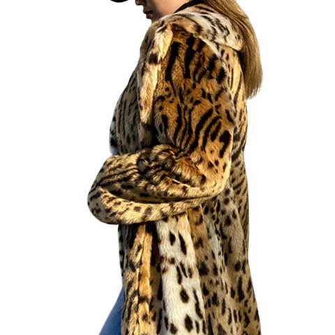 Leopard Faux Fur Coat-Modern Baby Las Vegas
