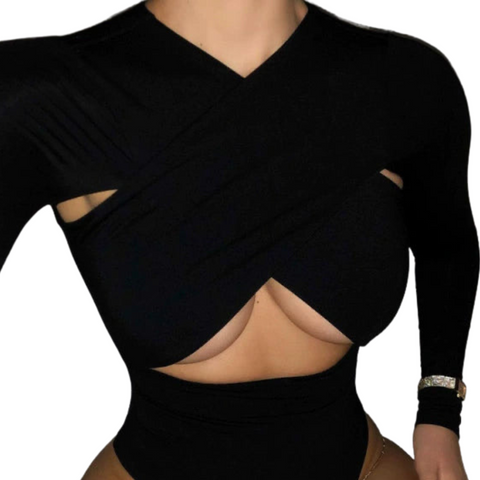 Long Sleeve High-Waist Jumpsuit-Modern Baby Las Vegas