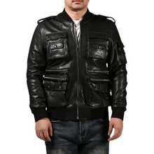 Load image into Gallery viewer, Pocket Leather Jacket

