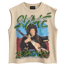 Load image into Gallery viewer, Sleeveless Crystal Graphic Top
