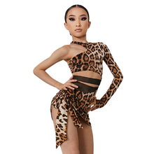 Load image into Gallery viewer, Leopard Hollow Out One-Sleeve Dress
