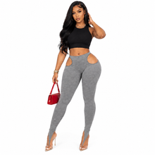 Load image into Gallery viewer, Hollow Out Thong Toe Leggings
