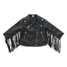 Load image into Gallery viewer, Tassel Leather Jacket
