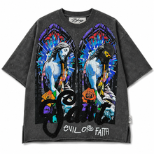 Load image into Gallery viewer, Jesus Colored Graphic Crystal T-Shirt
