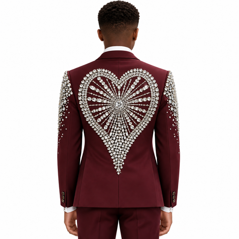 Luxury Starburst Heart Back Suit