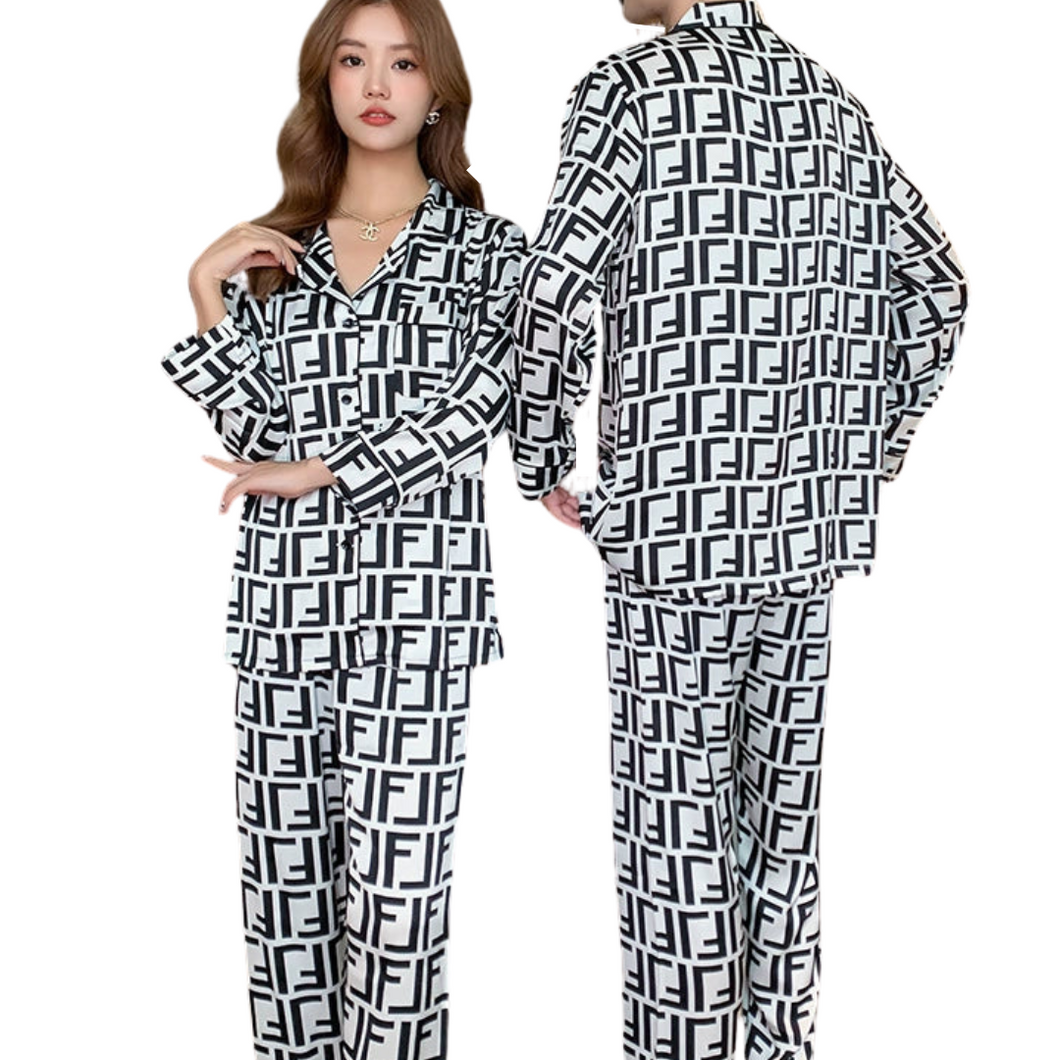 Luxury Letter Satin Pajamas | Modern Baby Las Vegas