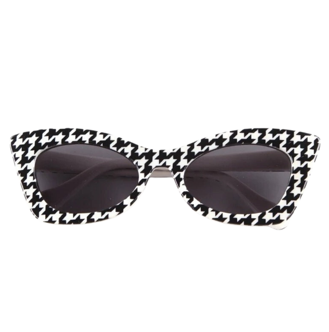 plaid cat eye sunglasses- modern baby las vegas