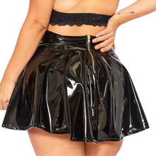 Load image into Gallery viewer, Patent Leather Flare Skirt
