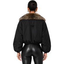 Load image into Gallery viewer, Fur Collar Bomber Jacket
