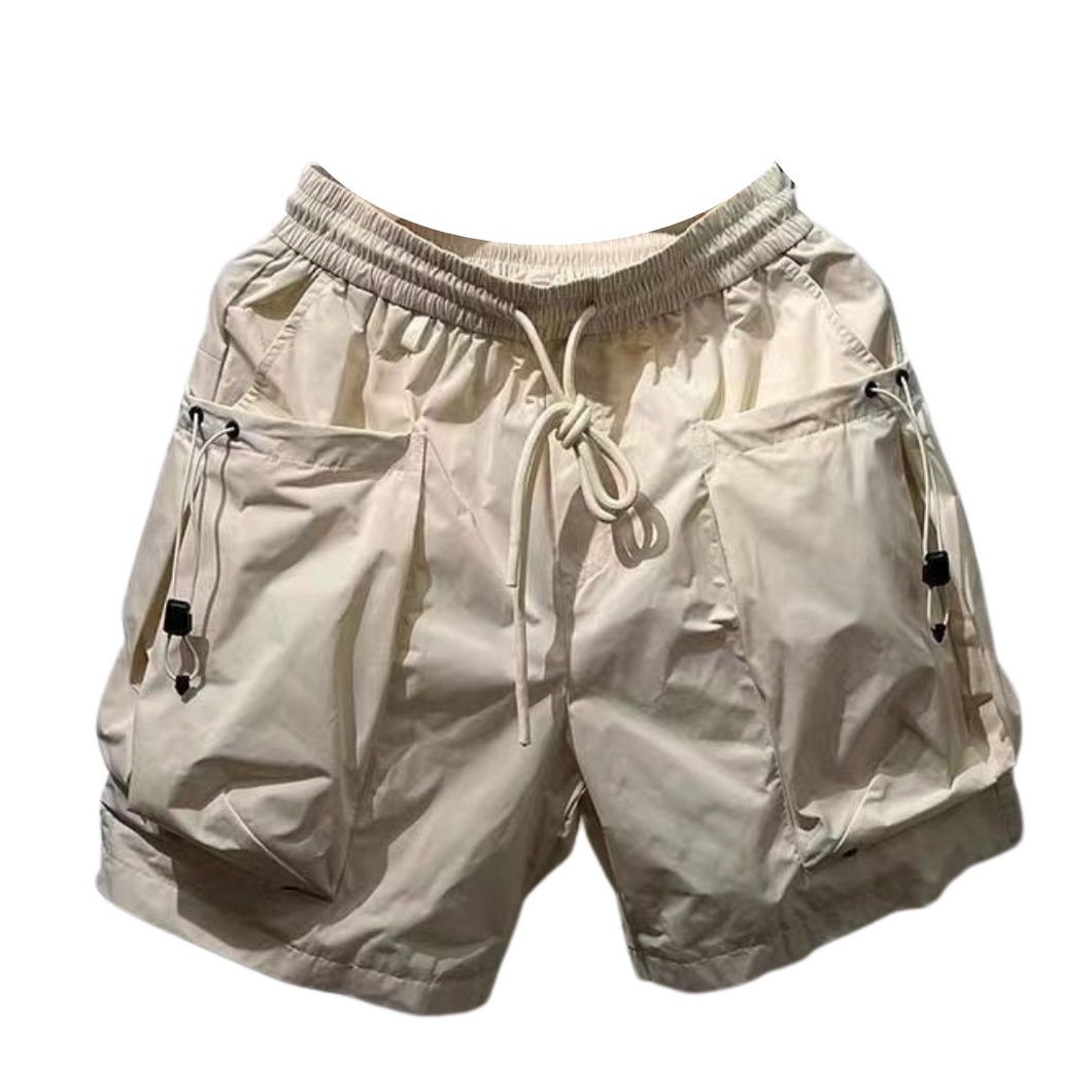 Pocket Drawstring Cargo Shorts