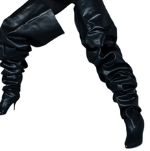 Load image into Gallery viewer, High Scrunch Leather Boots
