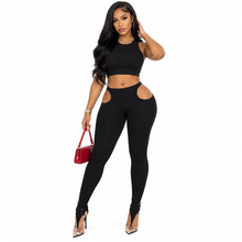 Load image into Gallery viewer, Hollow Out Thong Toe Leggings
