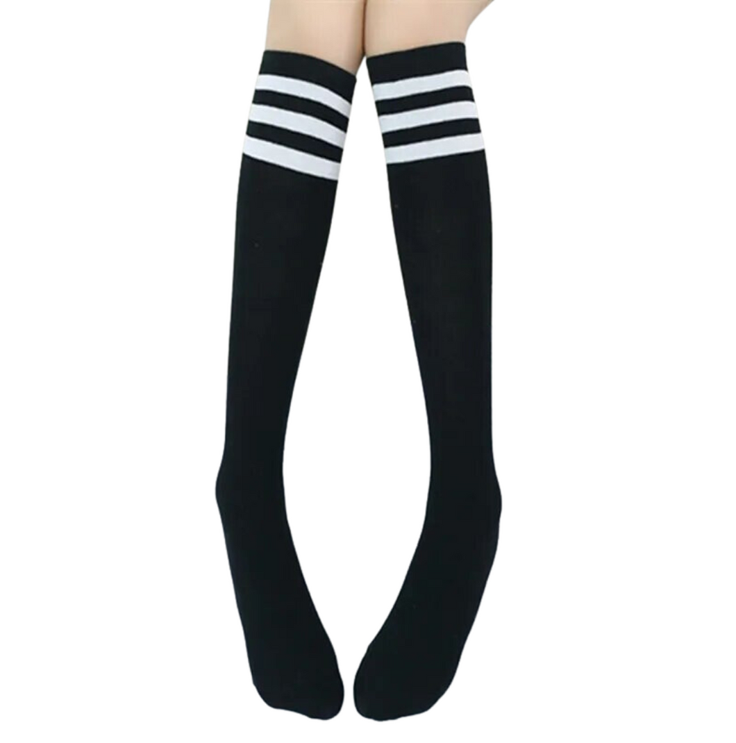 Striped Knee High Socks