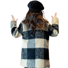 Load image into Gallery viewer, Plaid Wool Coat
