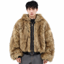 Load image into Gallery viewer, Reversible Leather Fur Coat
