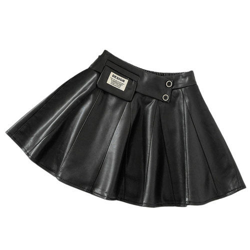 black leather skirt- modern baby las vegas