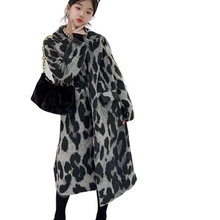 Load image into Gallery viewer, Leopard Wool Coat
