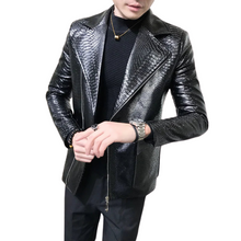 Load image into Gallery viewer, Croc Leather Jacket

