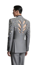 Load image into Gallery viewer, Hollow Out Back Crystal Suit
