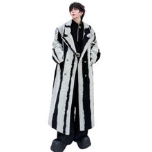 Load image into Gallery viewer, Striped Wool Coat
