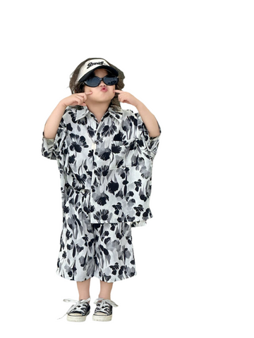 Floral Short Set-Modern Baby Las Vegas