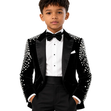 Load image into Gallery viewer, Luxury Floral Back Crystal Suit
